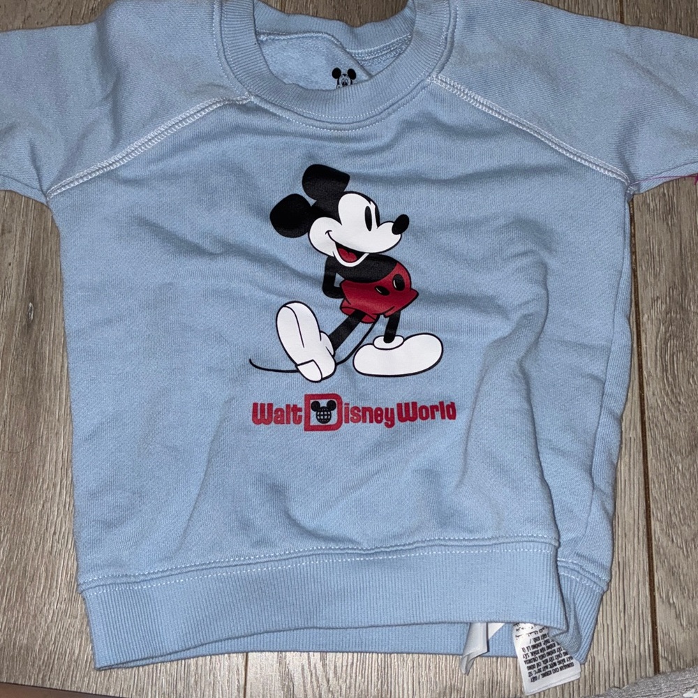 Disney Light Blue Mickey Mouse Pullover